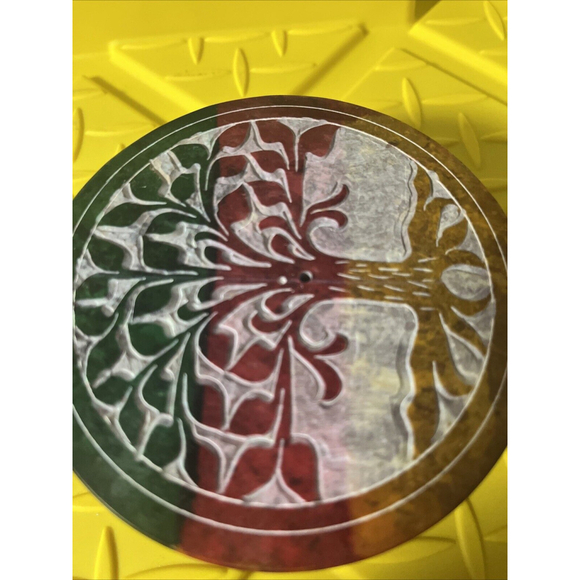 NWT Hand carved Soapstone Rainbow Tree Of Life Ash Incense Catcher - Picture 1 of 4